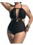 Yaz Büyük Beden Mayo Kadınlar Için Toplanmış Mayo Tek Parça Bikini Mayo Plaj Mayo Beden: 1xl Göğüs 112CM (Yurt Dışından) 1