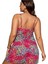 Yaz Büyük Beden Sırtı Açık Iki Parça Leopar Desenli Çapraz Bikini Mayo Kadın Takımı Beden: 2xl (Yurt Dışından) 2