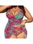 Yaz Büyük Beden Sırtı Açık Iki Parça Leopar Desenli Çapraz Bikini Mayo Kadın Takımı Beden: 3xl (Yurt Dışından) 3