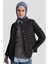 Ince Kapitone Mont 24KD7524 Siyah 1