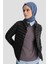 Ince Kapitone Mont 24KD7524 Siyah 4
