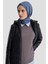 Kapişonlu Uzun Kapitone Mont 24KD7523 Lacivert 2
