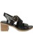 D25YS-2605 Günlük Siyah Kadın Sandalet 2