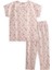 Desenli Pijama Takım 1-7 Yaş Pudra Pembe 2