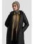 Kapişonlu Uzun Kapitone Mont 24KD7523 Siyah 4