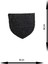 Ütü ile Yapışan Arma - Patch - Delik Yama Set-3 Modeli Siyah (4'lü Set) 2