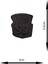 Ütü ile Yapışan Arma - Patch - Delik Yama Set-3 Modeli Siyah (4'lü Set) 4