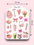 Pembe Kız Neşesi Temalı Sticker - Etiket - Çıkartma Bullet Journal, Ajanda, Planner Için Uygun Set 2