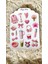 Pembe Kız Neşesi Temalı Sticker - Etiket - Çıkartma Bullet Journal, Ajanda, Planner Için Uygun Set 3
