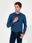 Erkek İndigo Slim Fit Uzun Kollu Gömlek 50219660-VR028 1