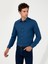 Erkek İndigo Slim Fit Uzun Kollu Gömlek 50219660-VR028 3