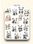 Panda Temalı Sticker - Etiket - Çıkartma Bullet Journal, Ajanda, Planner, Günlük Için Uygun Set 1