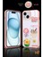 Apple Iphone 15 Uyumlu Kabartmalı Figürlü Trend Simli Şık Kapak Kılıf 1