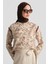 Desenli Bluz 25Y3744 Kahverengi 4