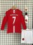 M.unitedd Moskova 2008 Sezonu Cristiano Ronaldo Uzun Kol Çocuk Forması 4'lü Set (Armalı) 1