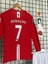 M.unitedd Moskova 2008 Sezonu Cristiano Ronaldo Uzun Kol Çocuk Forması 4'lü Set (Armalı) 3