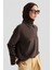 Polo Yaka Tensel Bluz 25Y3736 Kahverengi 3