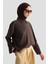Polo Yaka Tensel Bluz 25Y3736 Kahverengi 4