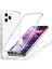 iPhone 12 Pro Uyumlu Kılıf Ön Arka 360 Koruma Arka Sert Mika Ön Silikon Şeffaf 1