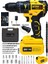Alman 5800VL 10AH 13 mm Çelik Mandren 25+3 Darbeli Çift Akülü Vidalama Çelik Şanzuman Şarjlı Matkap 1