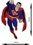 Ütü ile Yapışan Arma - Patch - Superman Modeli (15CM x 10CM) 1