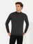 Erkek Antrasit Melanj Slim Fit Yarım Balıkçı Basic Triko Kazak 50211256-VR081 1