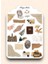 Vintage Temalı Sticker - Etiket - Çıkartma Bullet Journal, Ajanda, Planner, Günlük Için Uygun Set 1
