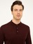 Erkek Bordo Slim Fit Polo Yaka Basic Triko Kazak 50211330-VR014 2