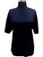 Lacivert Yuvarlak Yaka Kısa Kollu Pamuklu Oversize T-Shirt 2