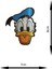 Ütü ile Yapışan Arma - Patch - Donald Duck Modeli (7cm x 8cm) 1
