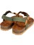 Bej Multi Hakiki Deri Parmak Arası Mantar Taban Tokalı Sandalet 3