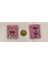 Kuromi Figürlü Sulu Kapak Stickerli Mini Not Defteri 2 Li Set (5cm*4cm) 1