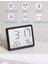 Mıknatıslı LCD Hd Dijital Ekran Pilli Mini Saat Alarm Nem Göstergesi Sıcaklık Ölçer 4