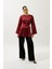Hana Organze Bluz Bordo 1