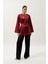Hana Organze Bluz Bordo 4