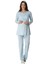 Mecit 5416 Mavi Uzun Sabahlıklı Lohusa Pjama Takımı 2