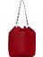 Kadın Kırmızı Taşlı Kumaş Omuz Çantası 25SBD27406F 4