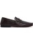 Erkek Kahverengi Deri Loafer 25SFD6028FT 1