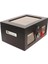 Siyah 2 Katlı Camlı Humidor Puro Kutusu RC21 2