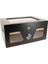 Siyah 2 Katlı Camlı Humidor Puro Kutusu RC21 3