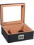 Karbon Fiber Camlı Dijital Humidor Puro Kutusu RD06X 2