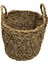 Yuvarlak Çapraz Desenli Kulplu Çok Amaçlı Sepet 31X31X27 cm 9037 1