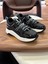 1100 Siyah Rugan Hakiki Deri Erkek Sneakers 3