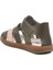 Haki Bej Cırtlı Hafif Unisex Çocuk Sandalet 17370 B 4