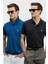 Logolu Pamuklu Comfort Fit Düğmeli Polo Yaka 2'li T Shirt Erkek T Shirt 111040206S2 1