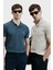 Logolu Pamuklu Comfort Fit Düğmeli Polo Yaka 2'li T Shirt Erkek T Shirt 111040206S2 1