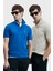 Logolu Pamuklu Comfort Fit Düğmeli Polo Yaka 2'li T Shirt Erkek T Shirt 111040206S2 1