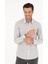 Erkek Gri Slim Fit Uzun Kollu Gömlek 50220742-VR024 3