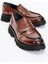 Erkek Casual Kalın Taban Loafer Ayakkabı Gerçek Deri Mc 20228 Taba 2