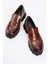 Erkek Casual Kalın Taban Loafer Ayakkabı Gerçek Deri Mc 20228 Taba 5